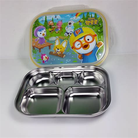 eHub Pororo Bento Stainless Lunch Box (Made in Korea)